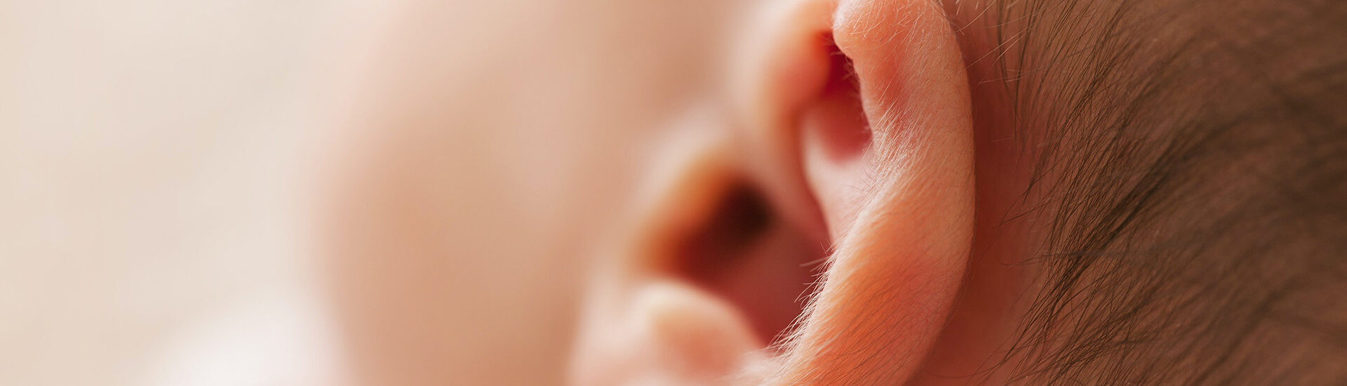 Closeup of a baby's ear